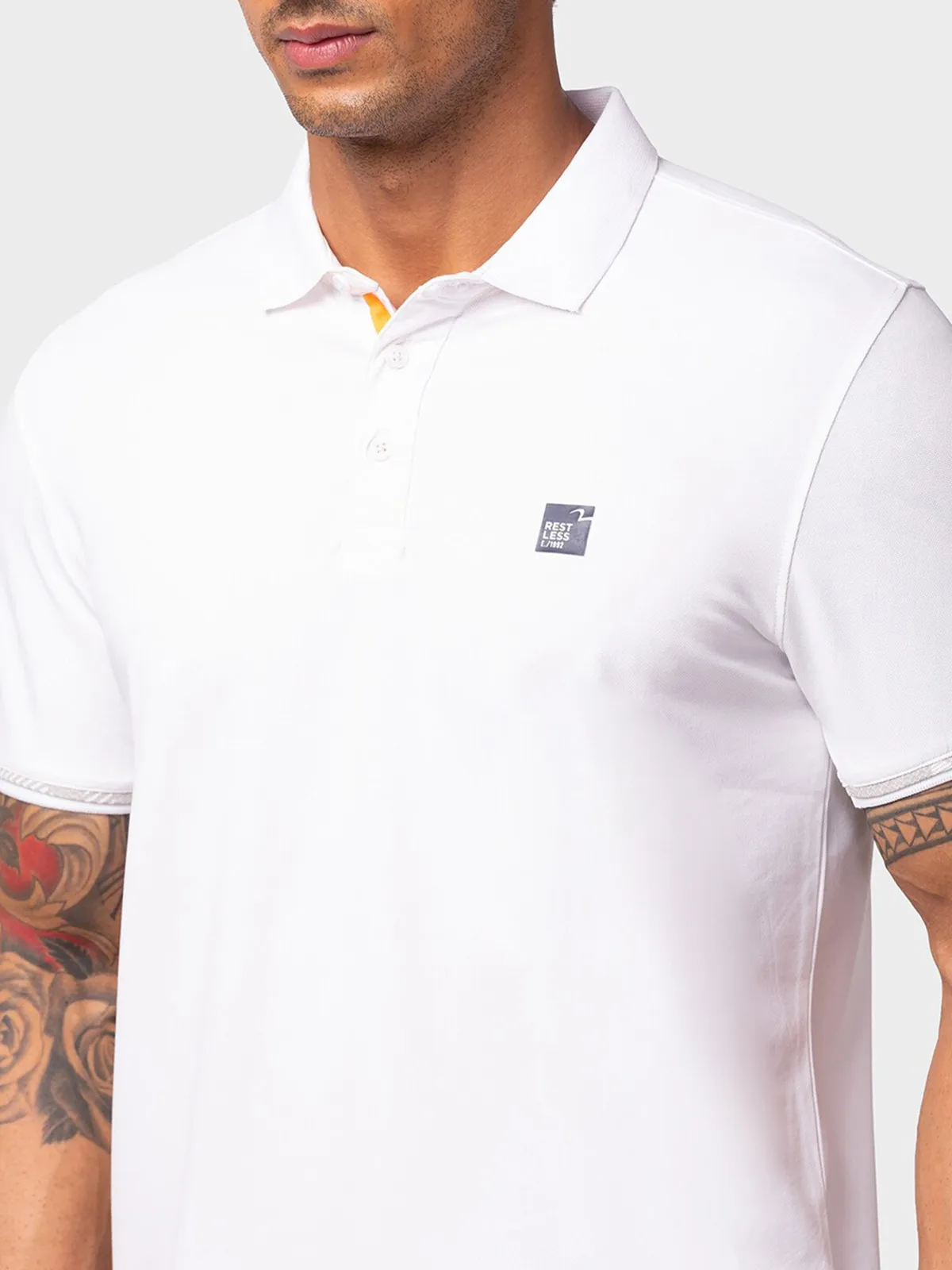 Spykar cotton white t shirt