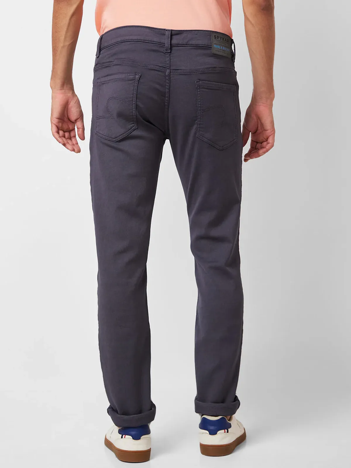SPYKAR solid dark grey jeans