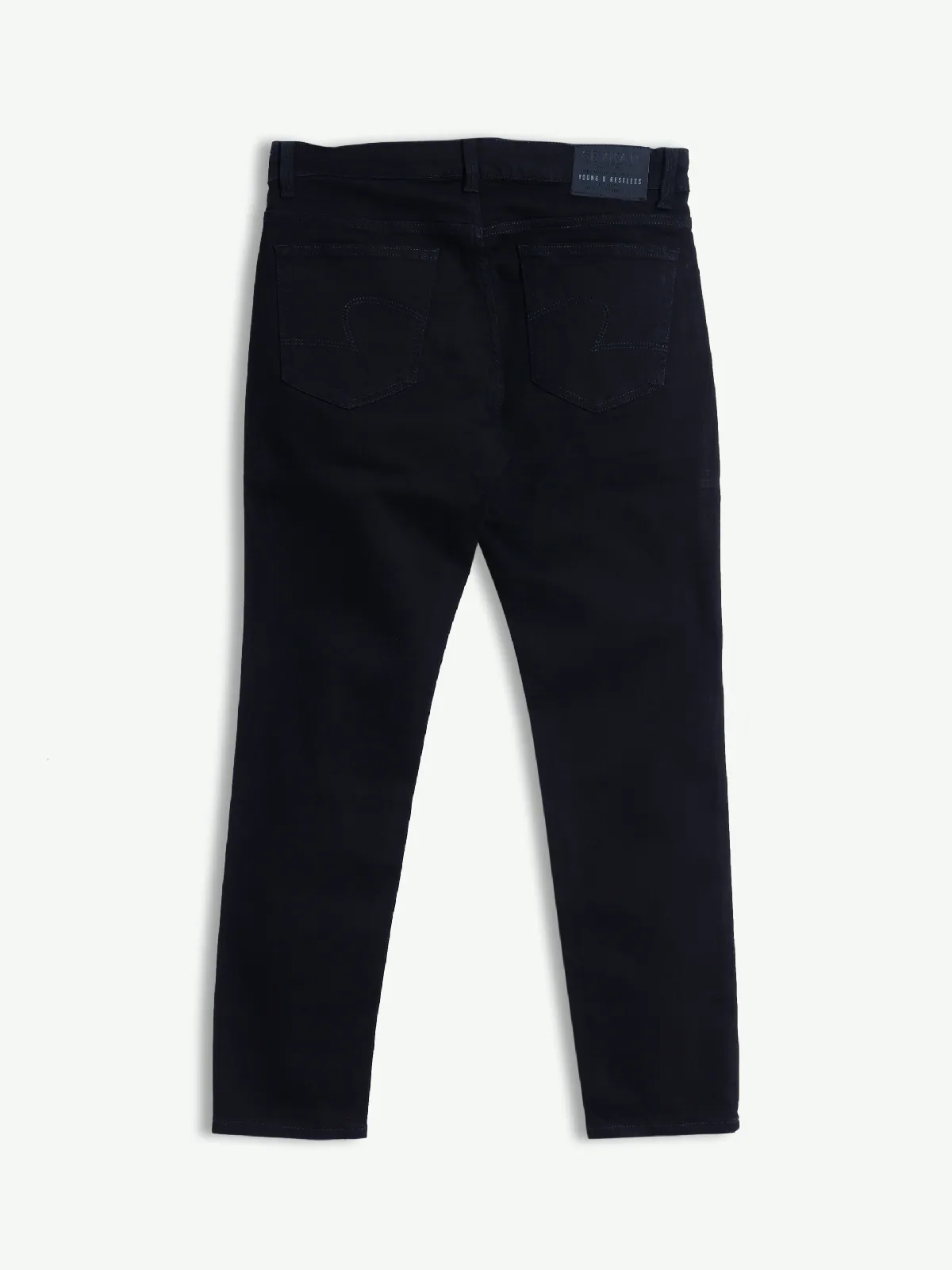 Spykar solid slim fit jeans in black