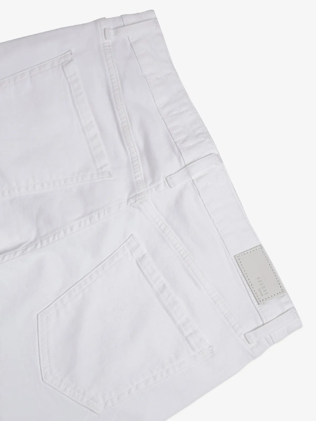 Spykar solid white jeans