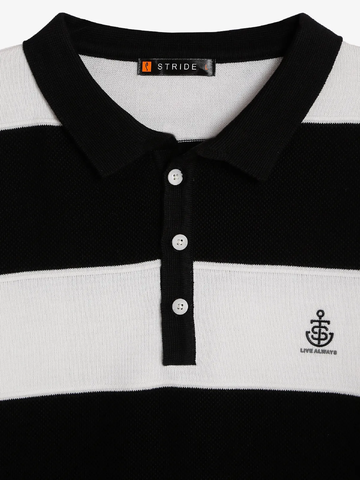 Stride black and white stripe t-shirt