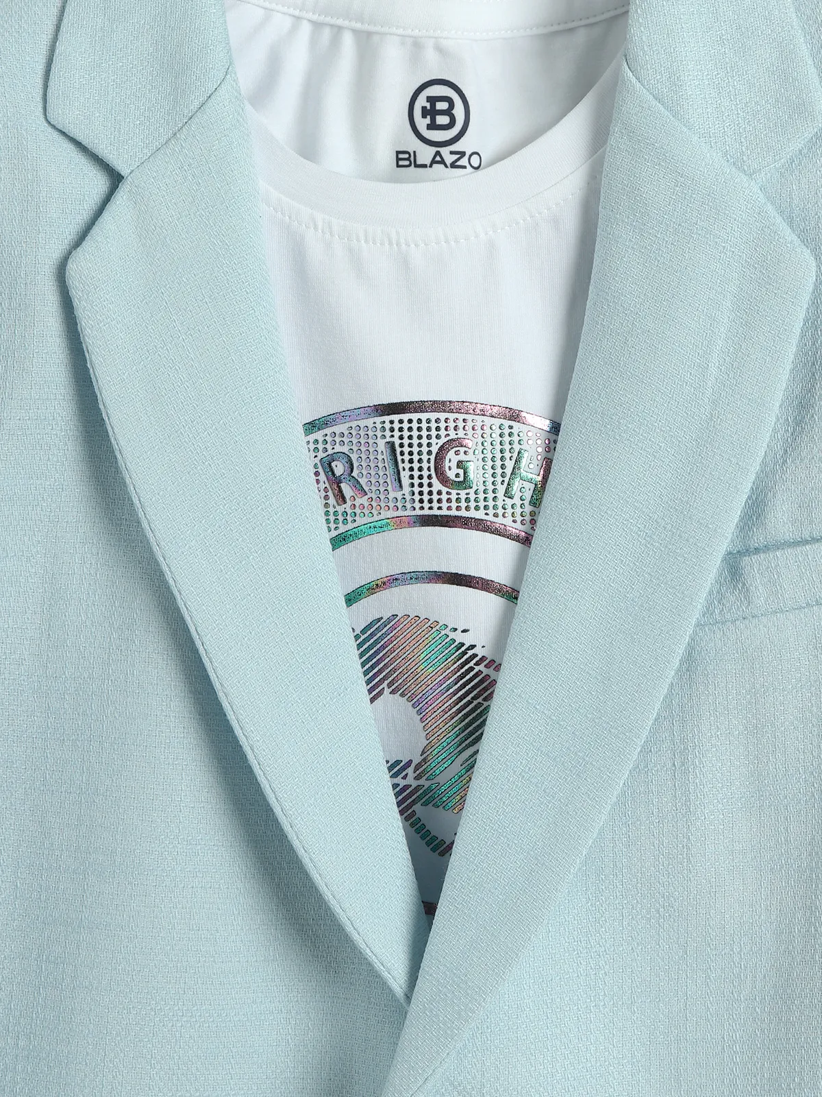 Stunning sky blue plain blazer