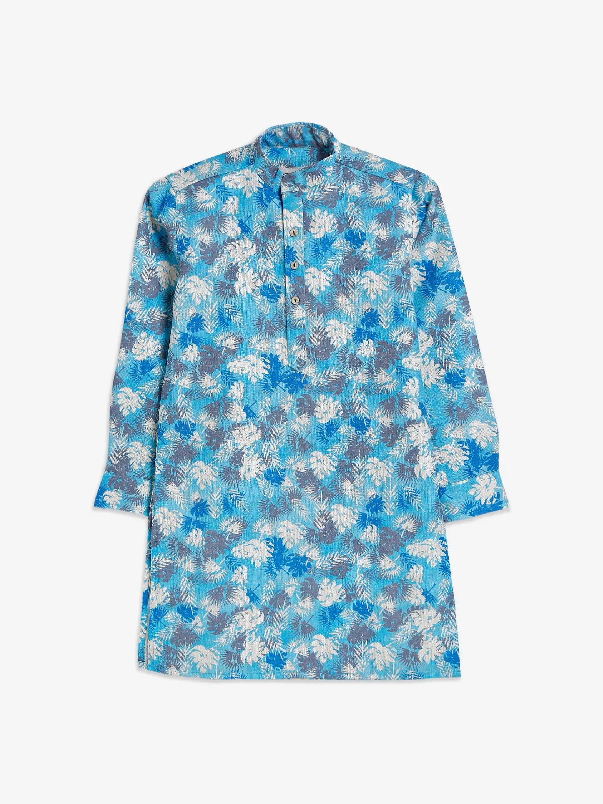 Stunning sky blue printed kurta