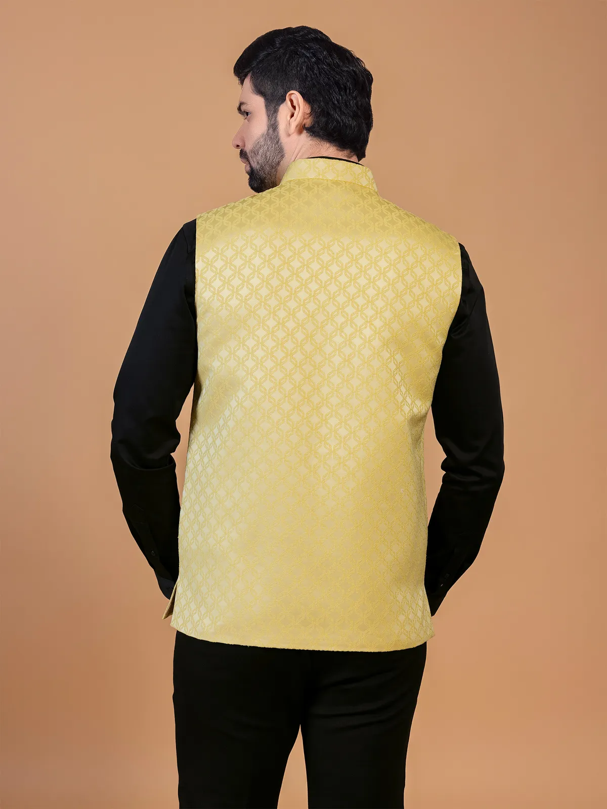 Stunning yellow silk waistcoat