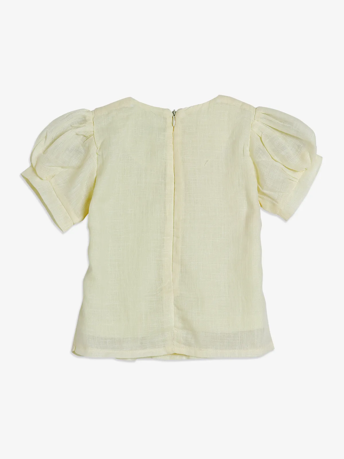 Tiny Girl light yellow cotton top