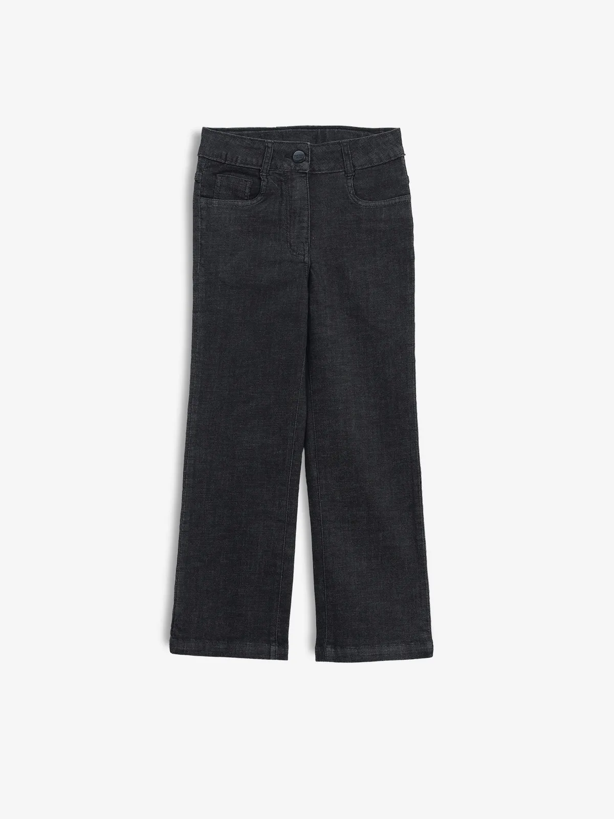 TINY GIRL solid black casual jeans