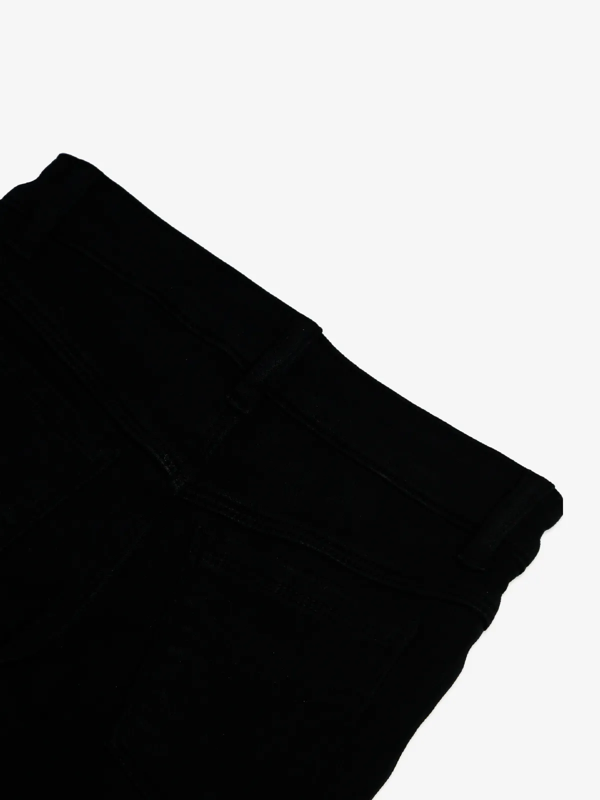 Trendy solid black jeans