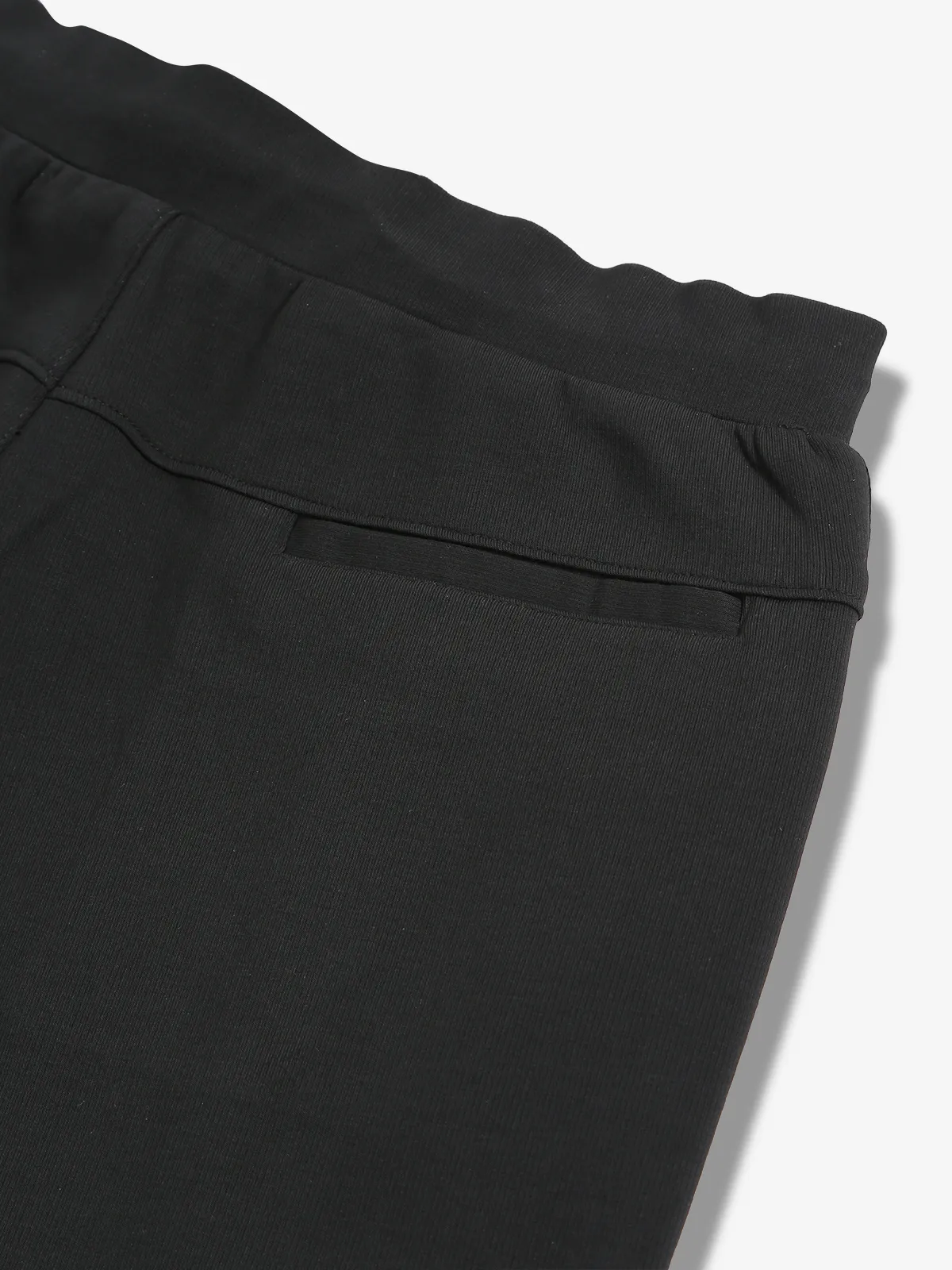 TYZ solid black cotton track pant