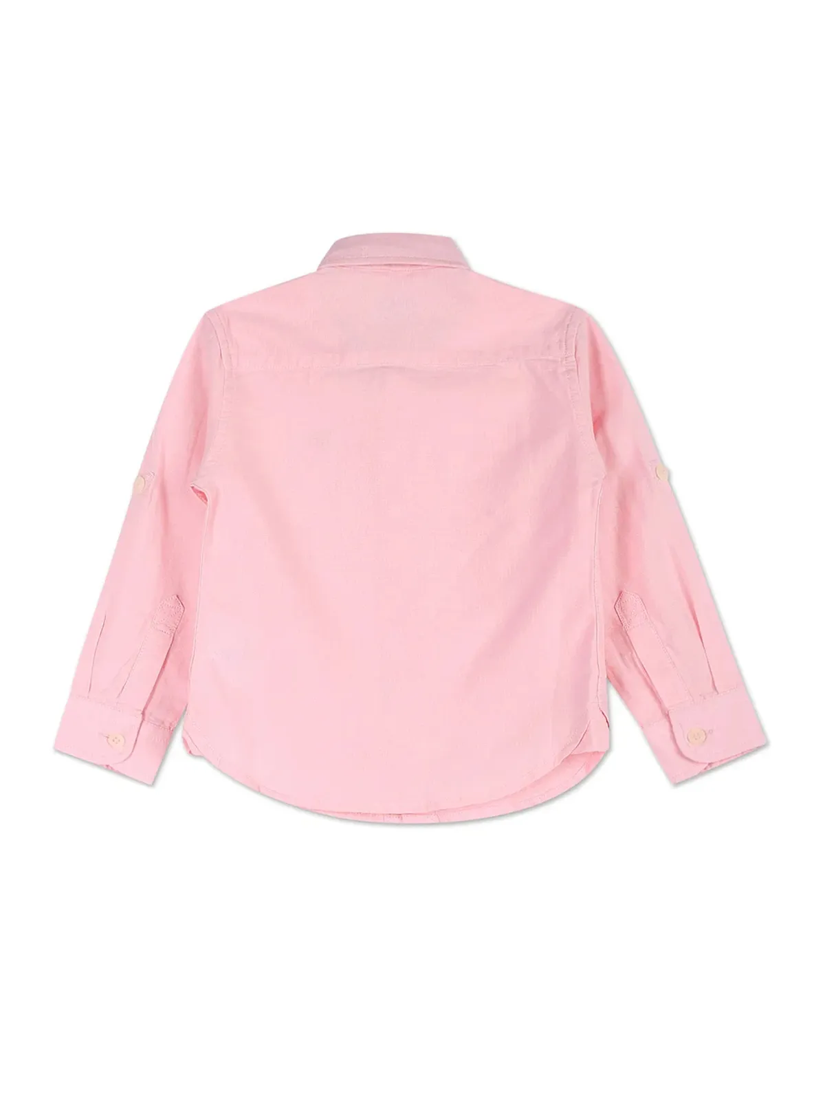 U S POLO ASSN baby pink full sleeves shirt