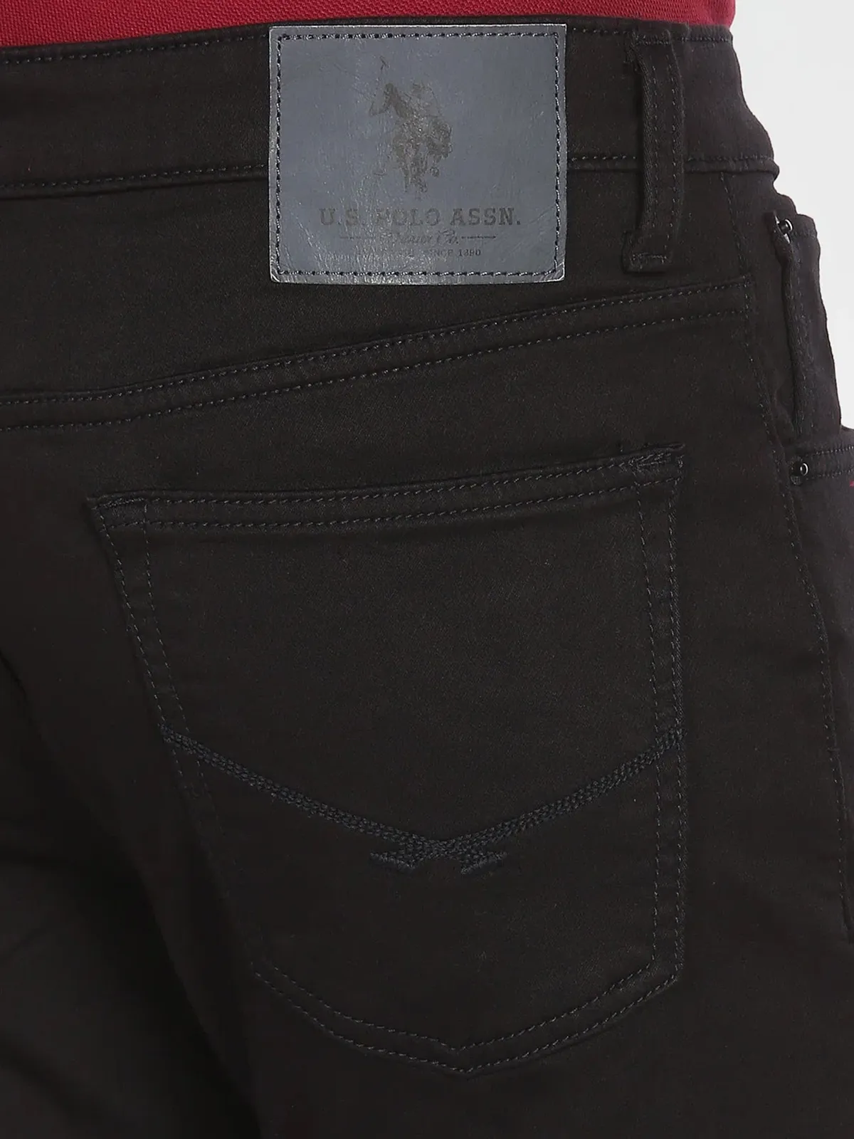 U S POLO ASSN black jeans in slim taper