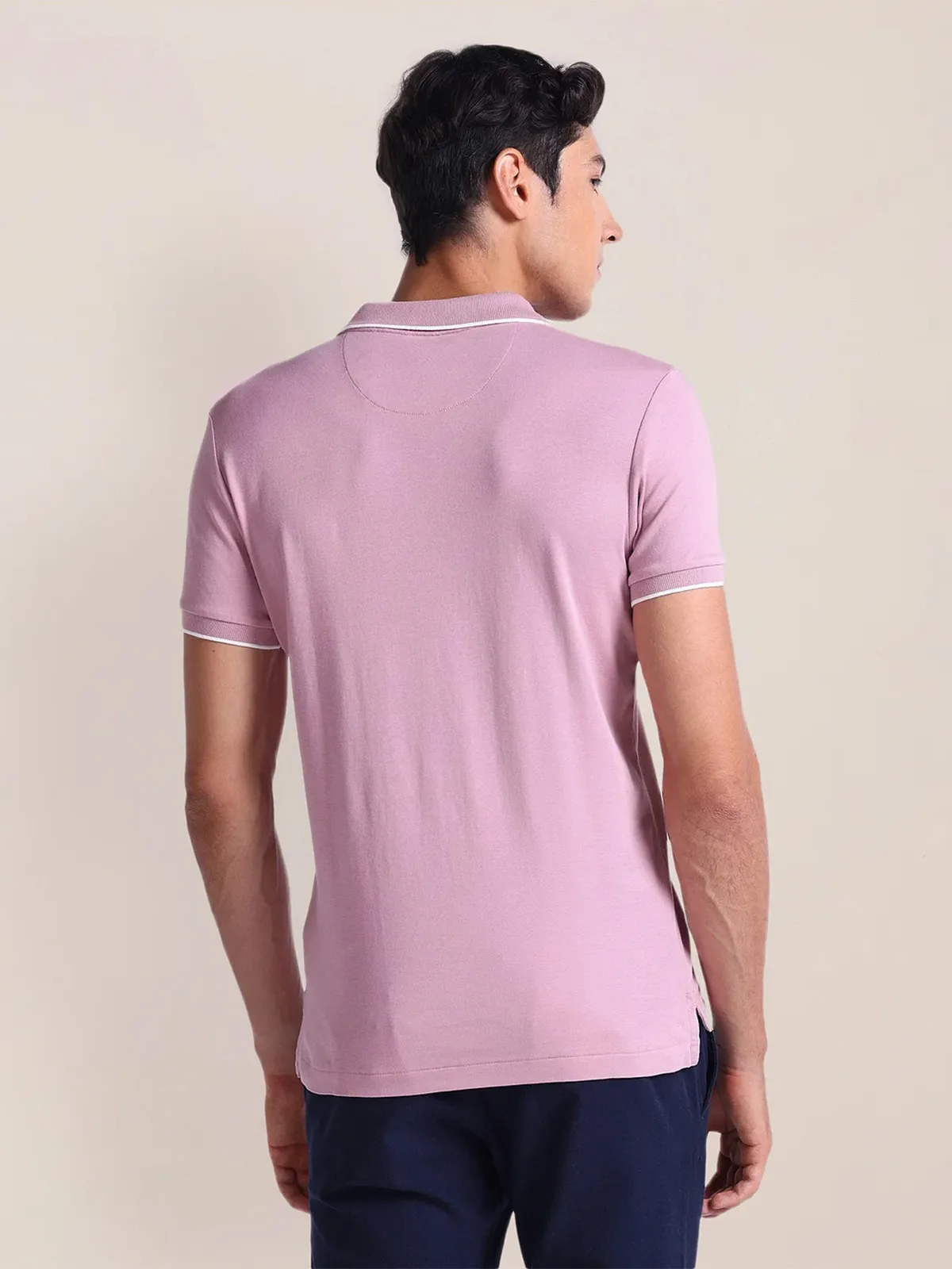 U S POLO ASSN mauve pink cotton t-shirt