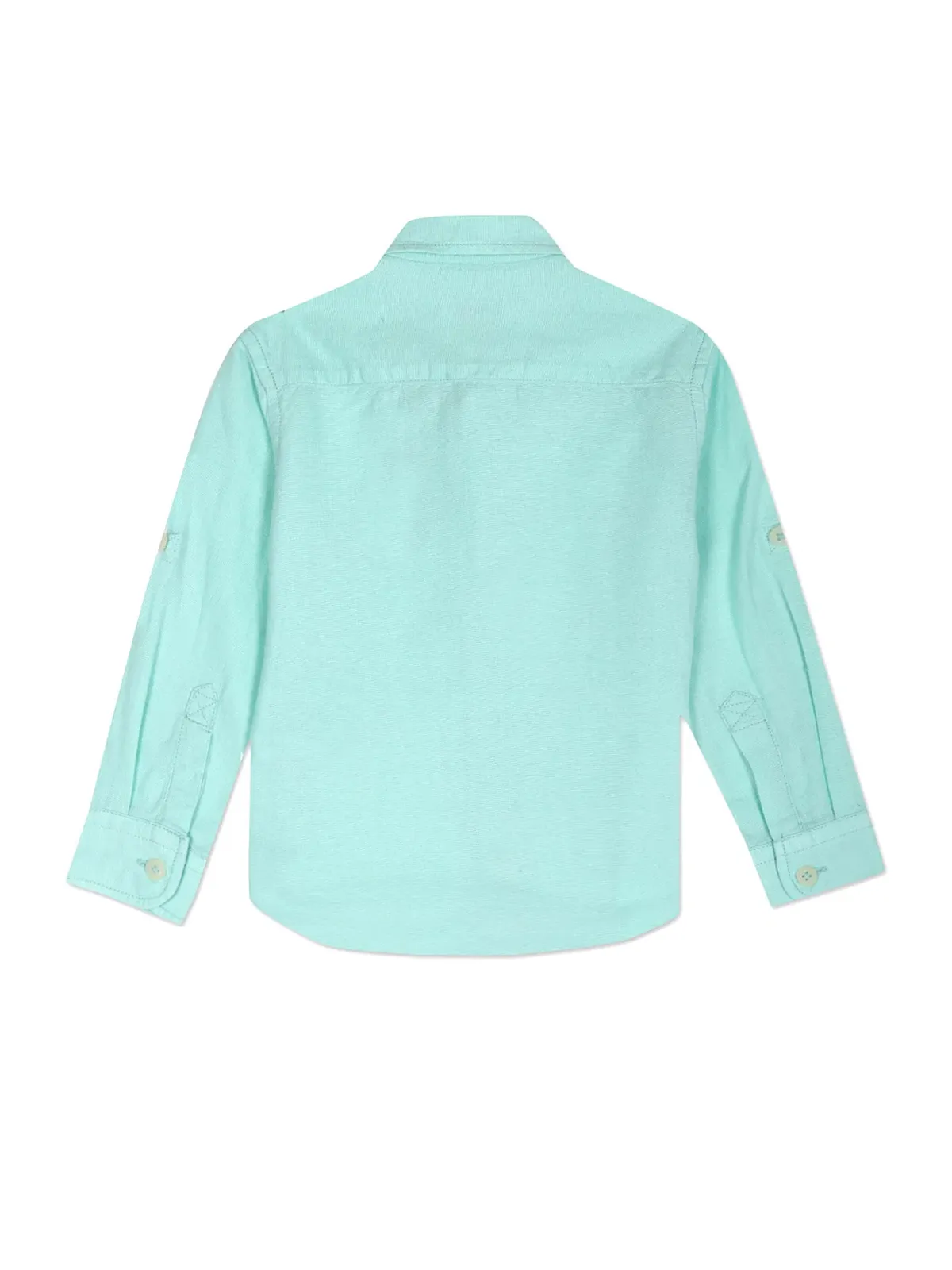 U S POLO ASSN mint green cotton shirt