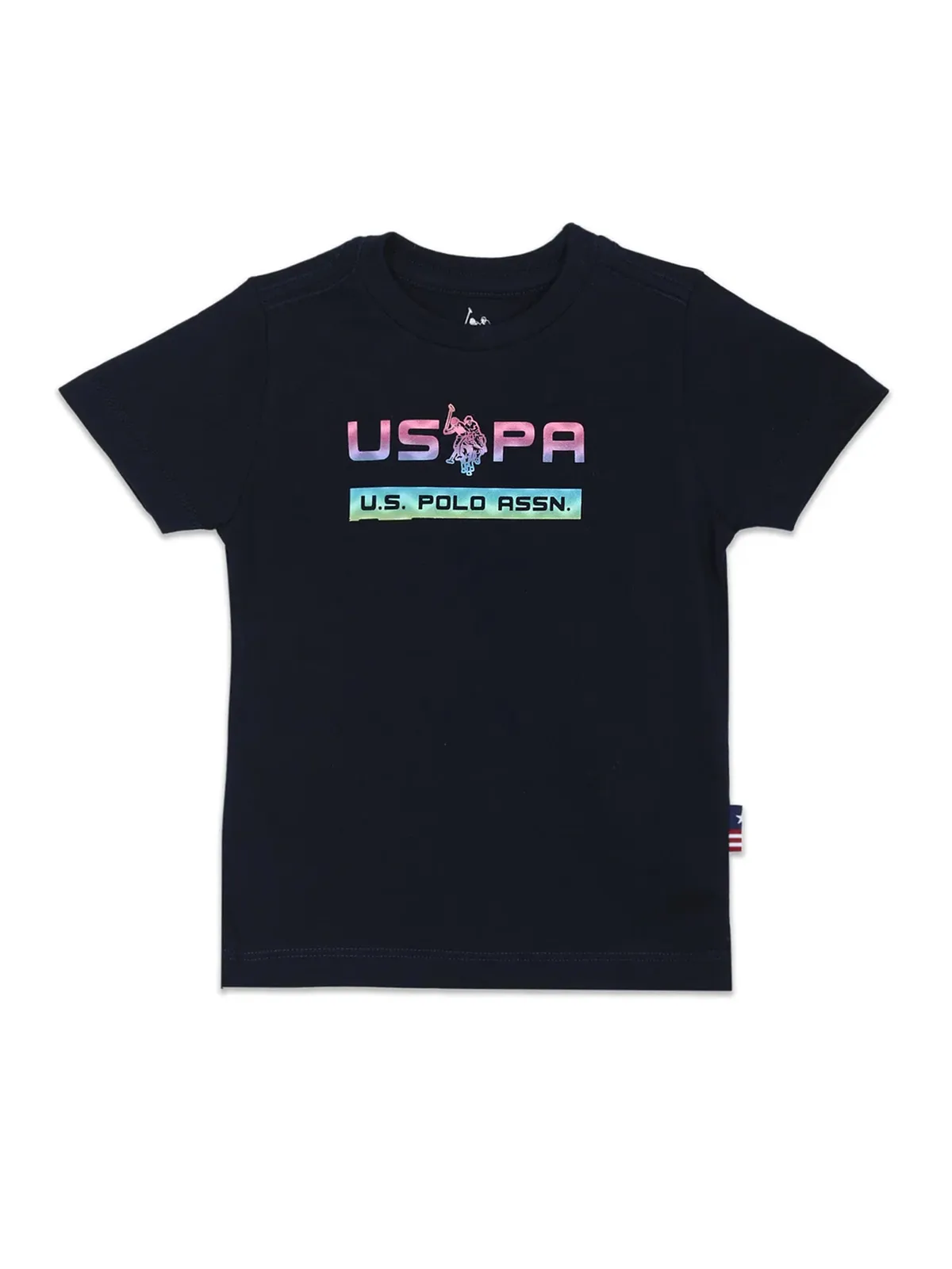 U S POLO ASSN navy printed t shirt