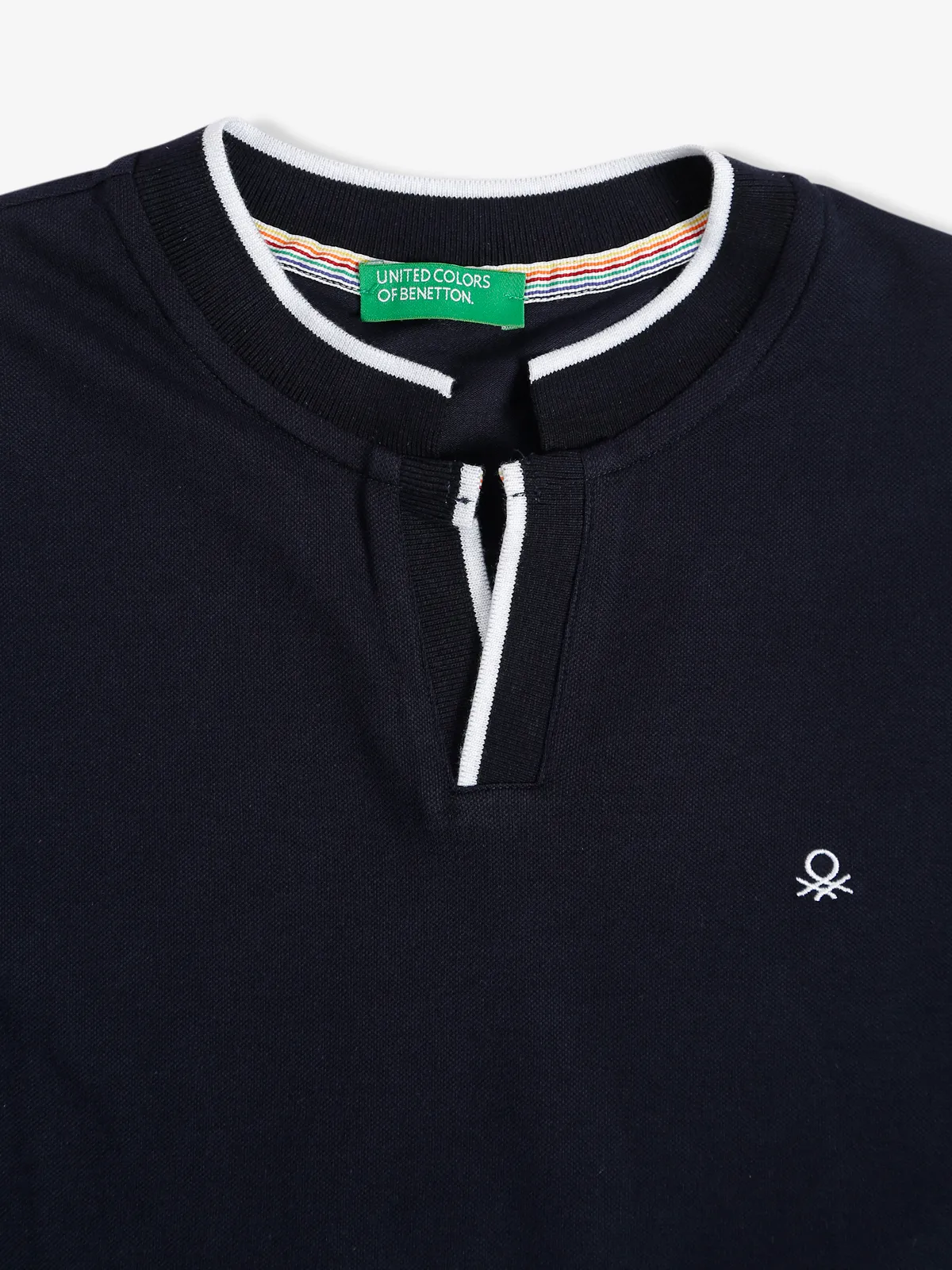 UCB black cotton polo t shirt