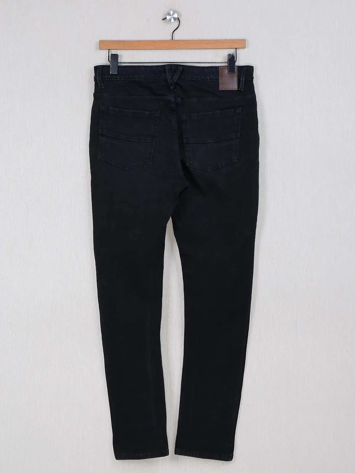 UCB black denim solid jeans