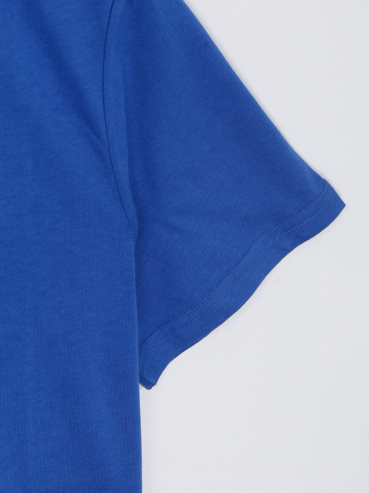 UCB cotton blue printed t shirt