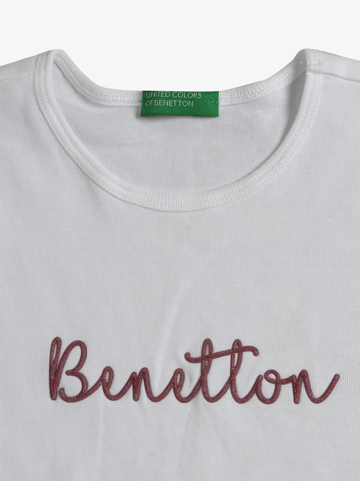 UCB cotton white girls t-shirt