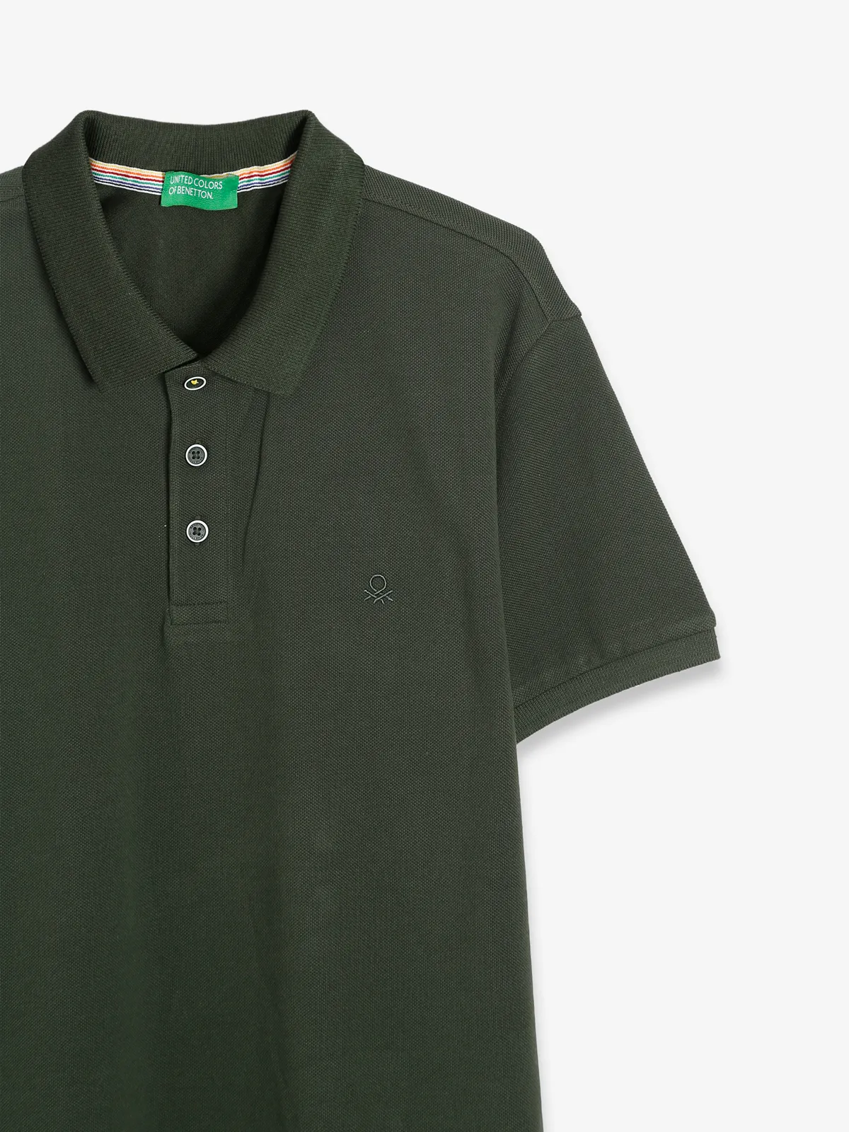 UCB dark green cotton polo t shirt