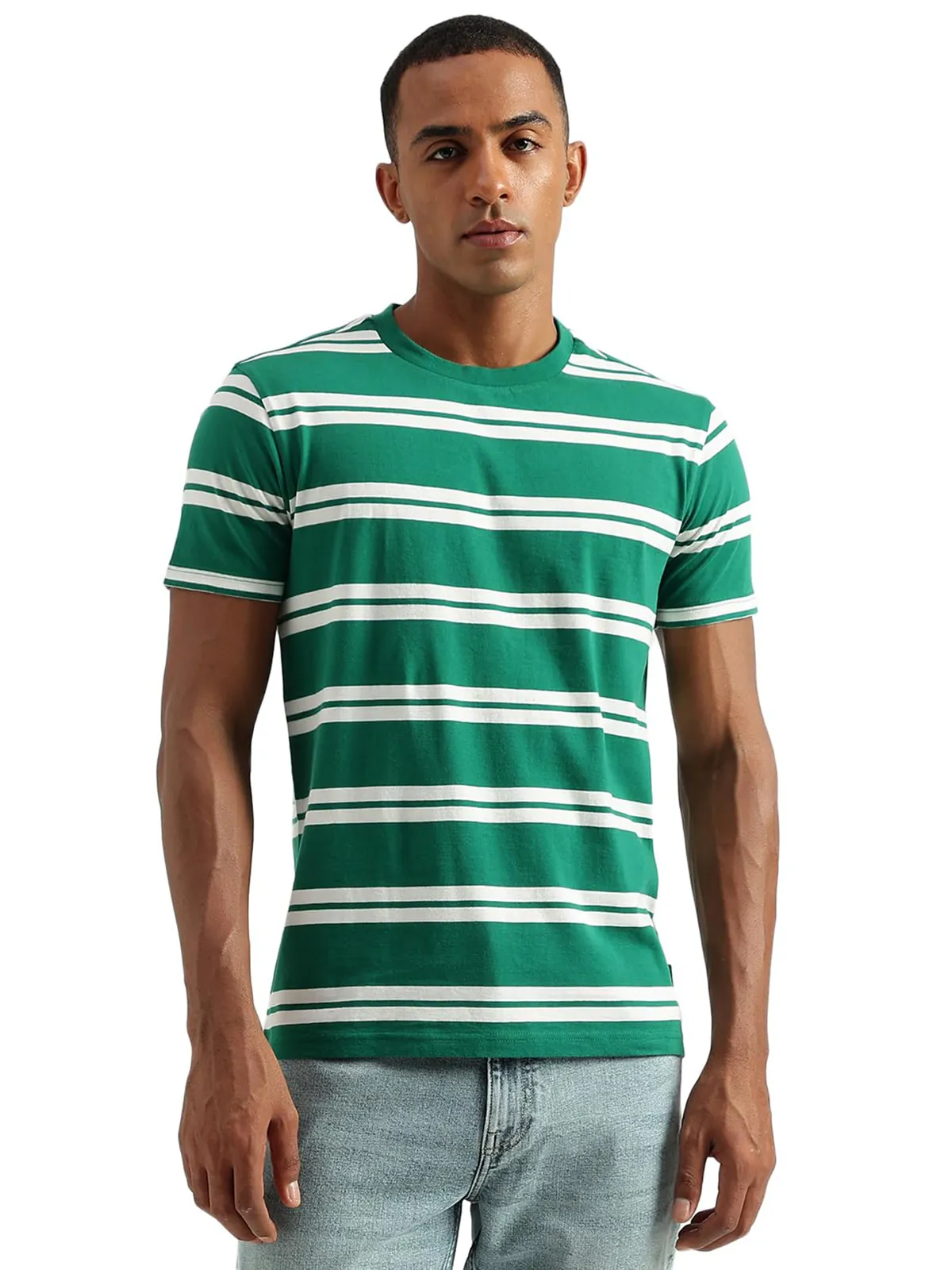 UCB green stripe cotton t shirt