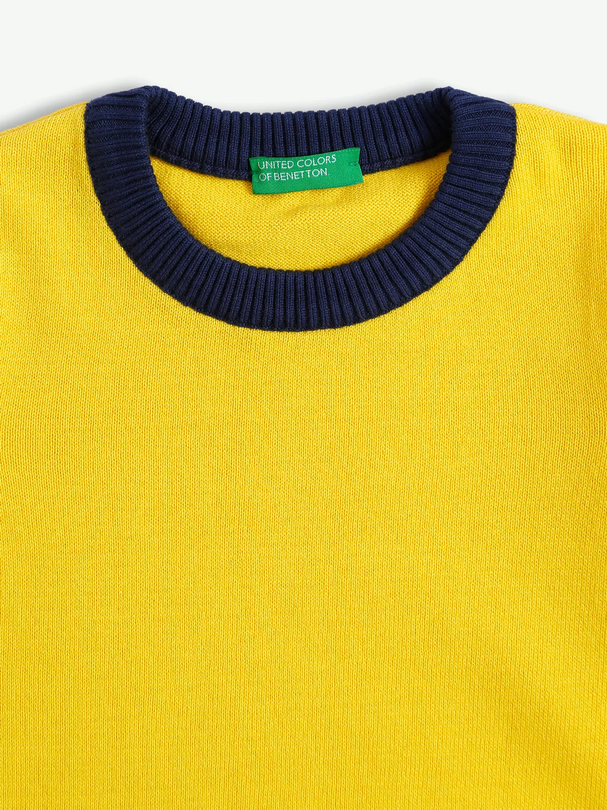 UCB knitted bright yellow sweatshirt