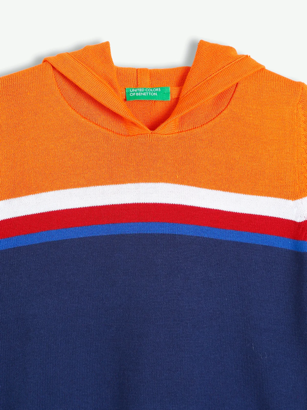 UCB knitted navy t shirt in color block