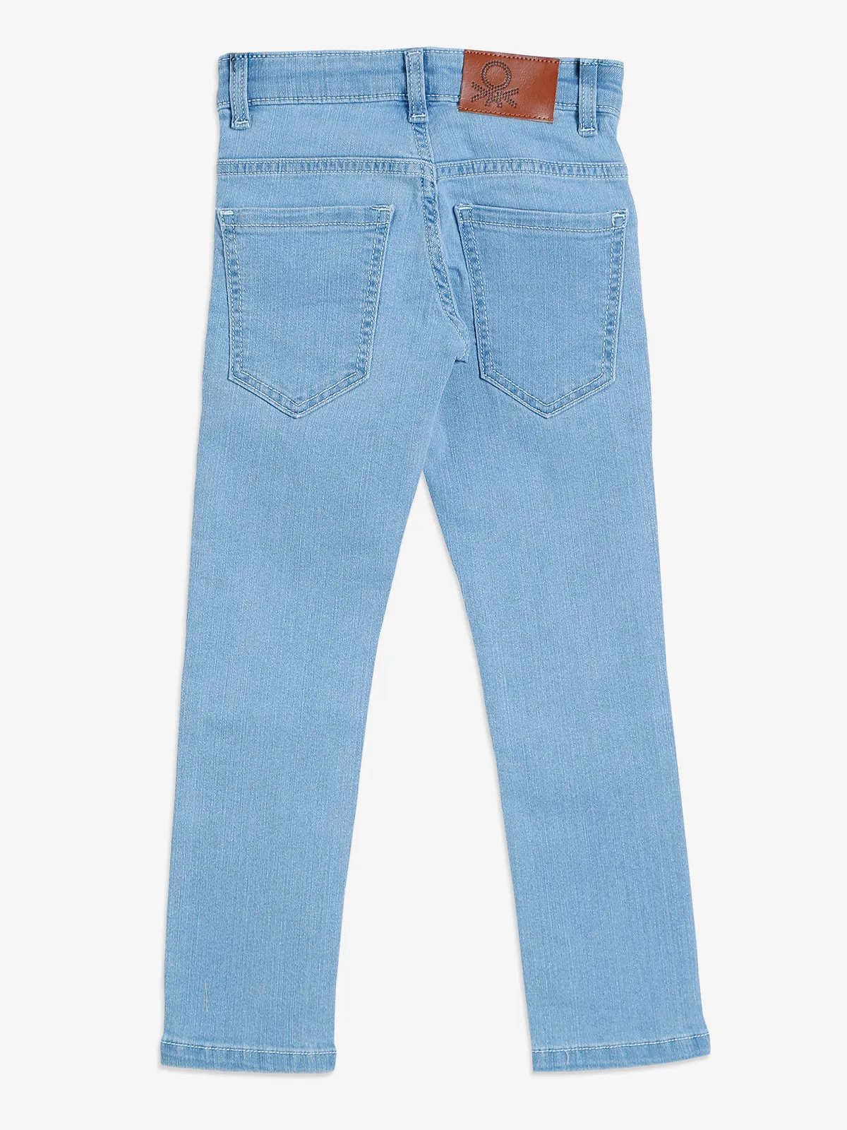 UCB light blue solid slim fit jeans