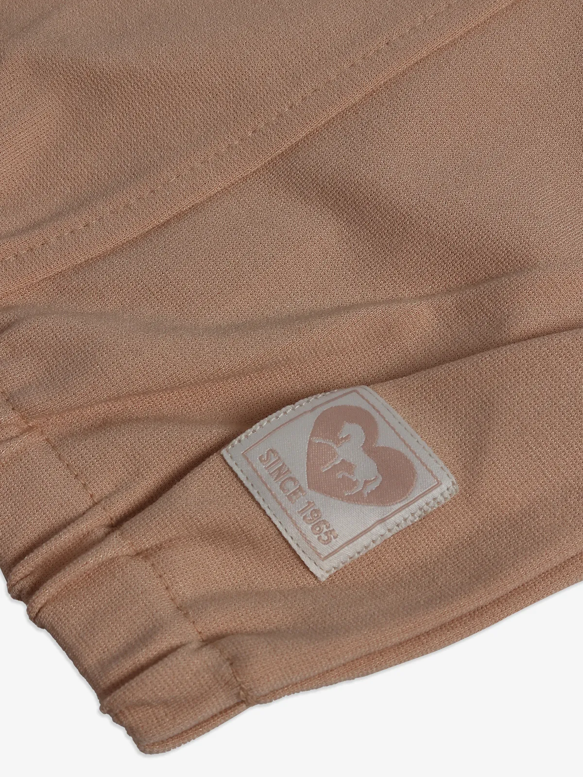 UCB light brown cotton plain crop top