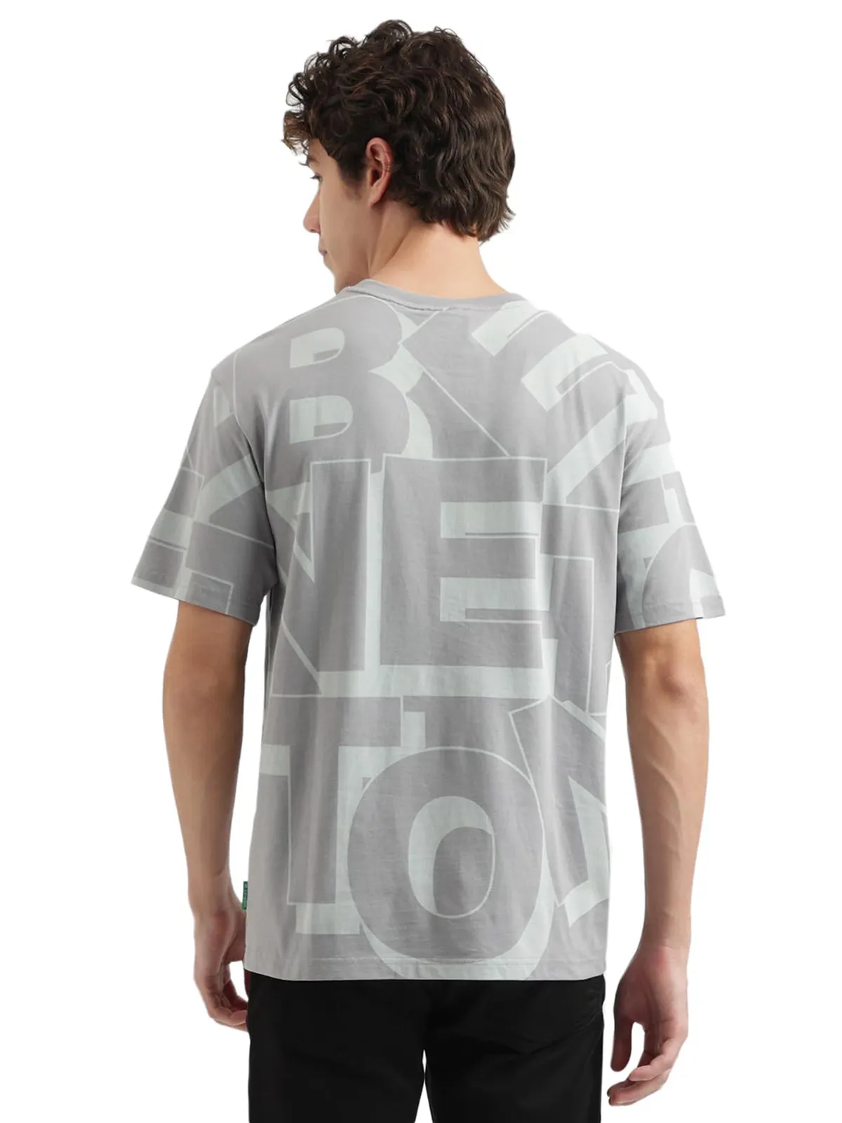 UCB light grey printed cotton t shirt