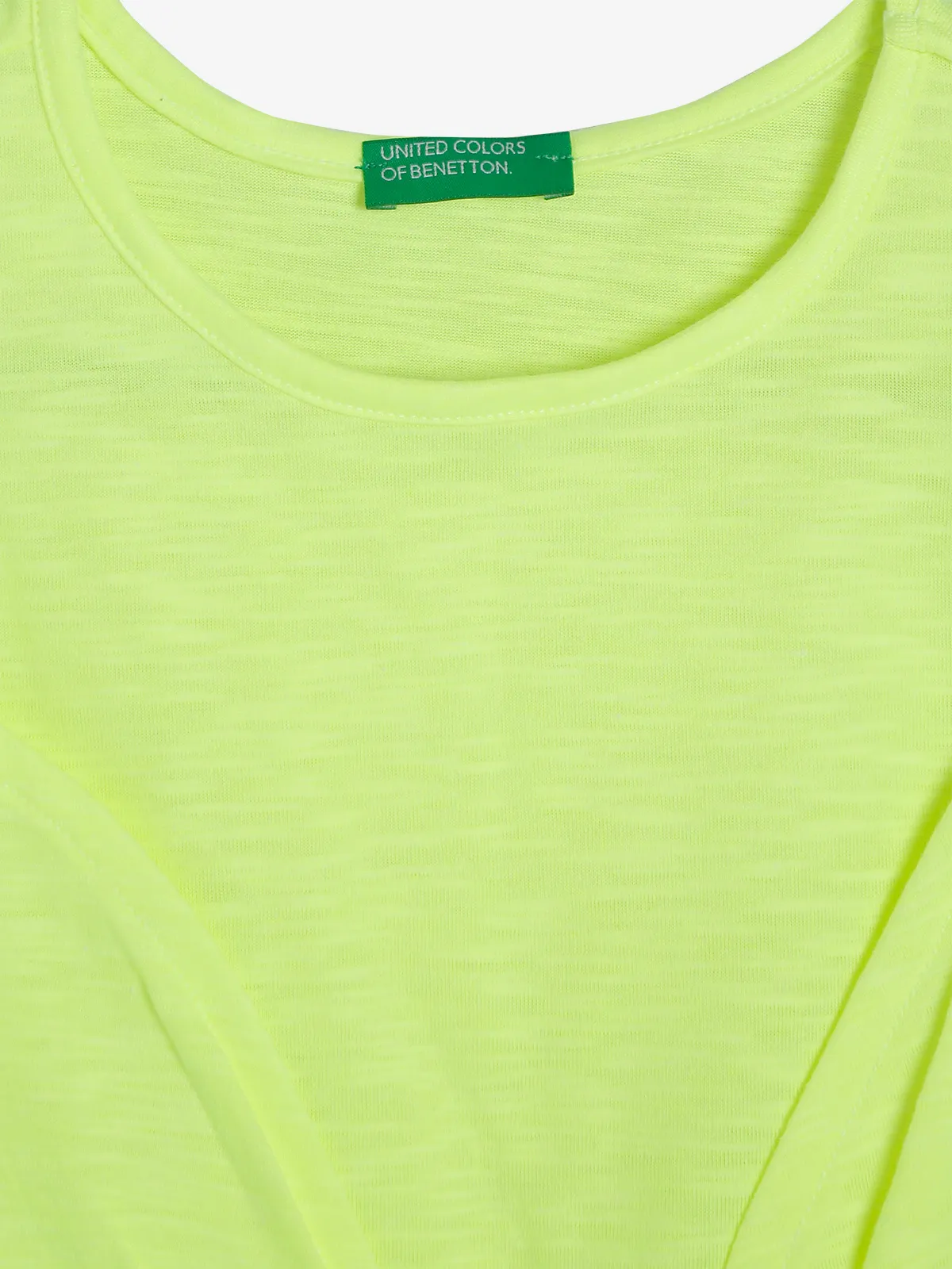 UCB neon green cotton tank top