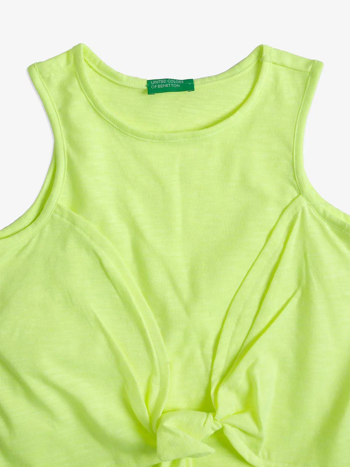 UCB neon green cotton tank top