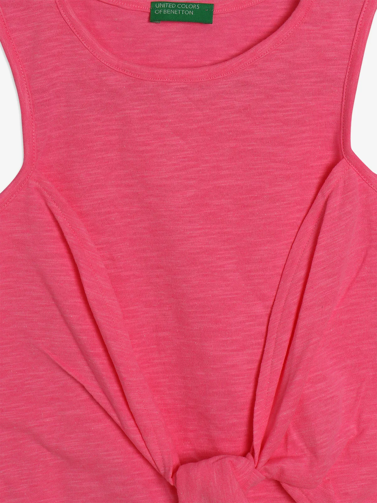 UCB neon pink plain tank top