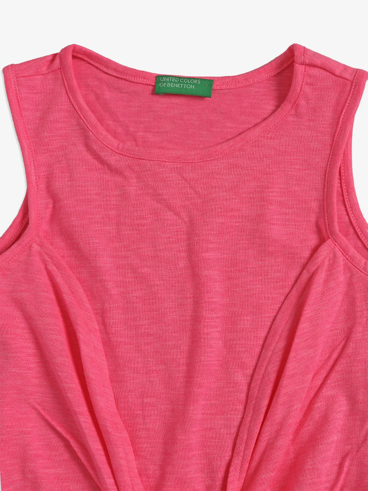 UCB neon pink plain tank top