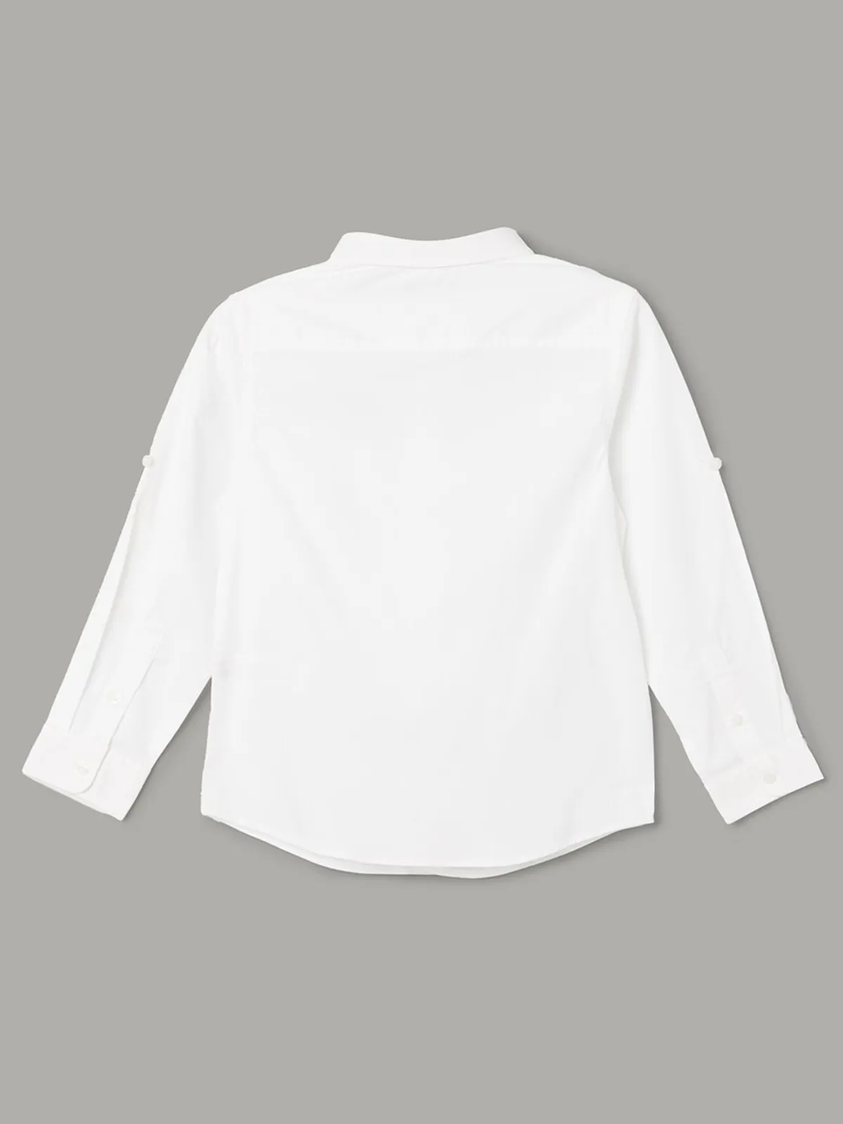 UCB plain white shirt in cotton fabric