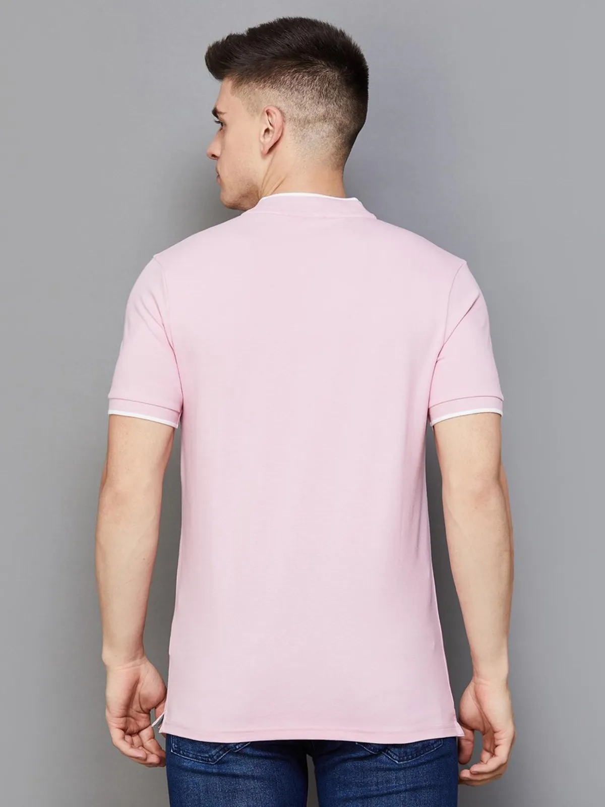 UCB plain light pink cotton t-shirt