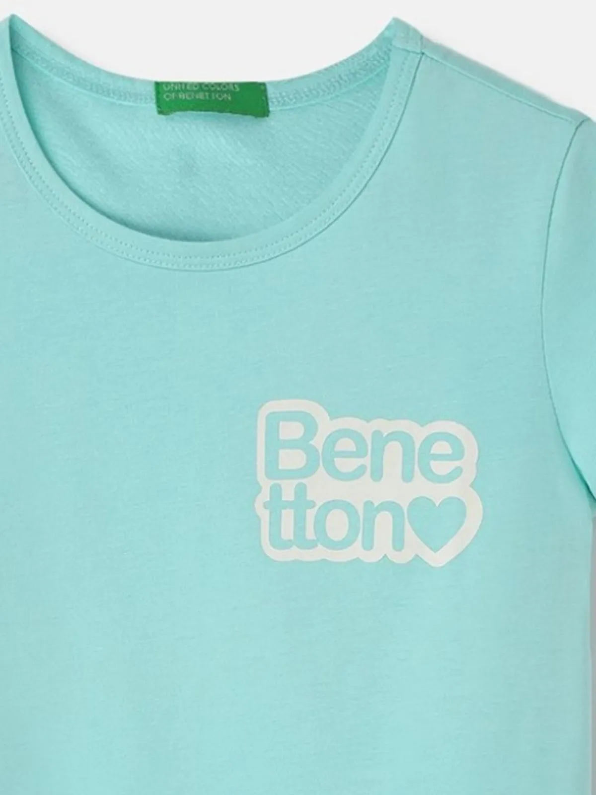 UCB plain sky blue casual cotton t-shirt