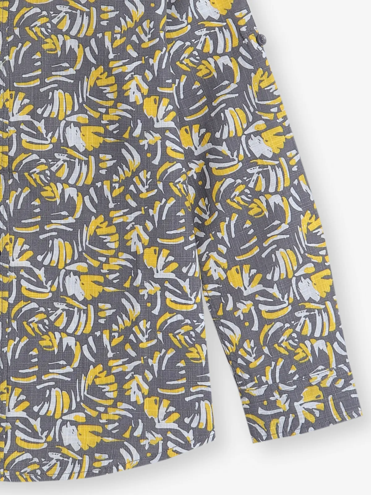 UCB printed grey cotton shirt
