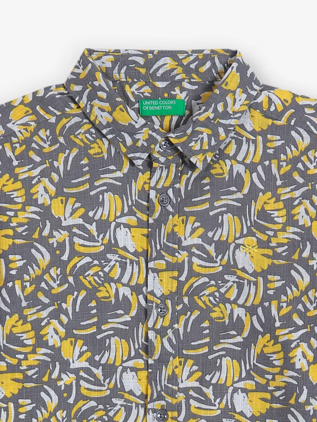 UCB printed grey cotton shirt
