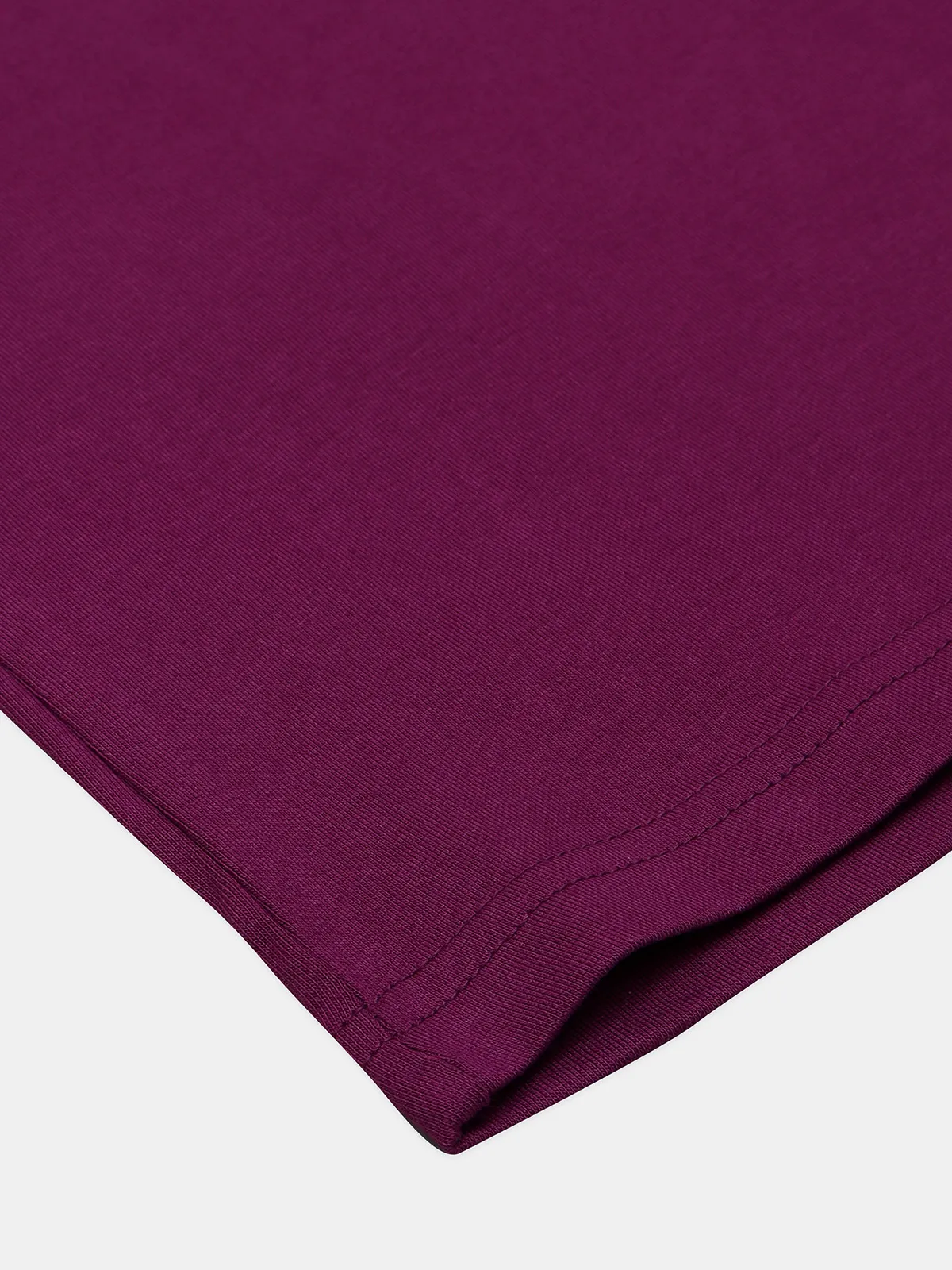 UCB printed purple cotton slim fit t shirt