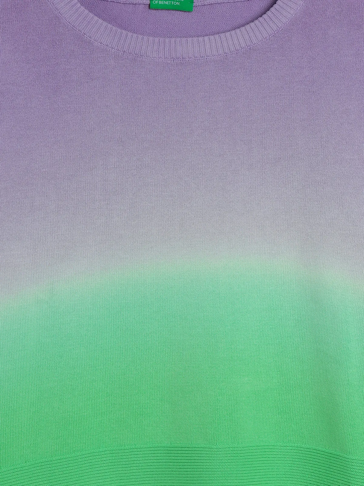 UCB purple and green ombre style top