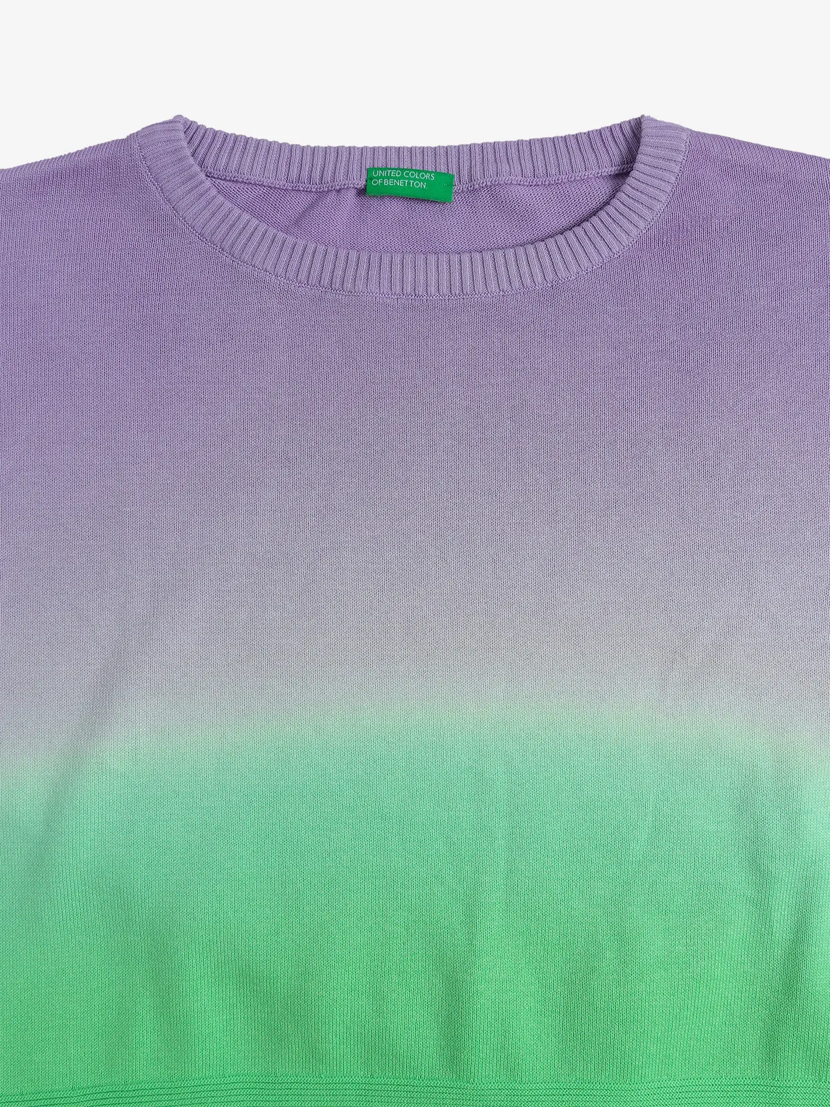 UCB purple and green ombre style top