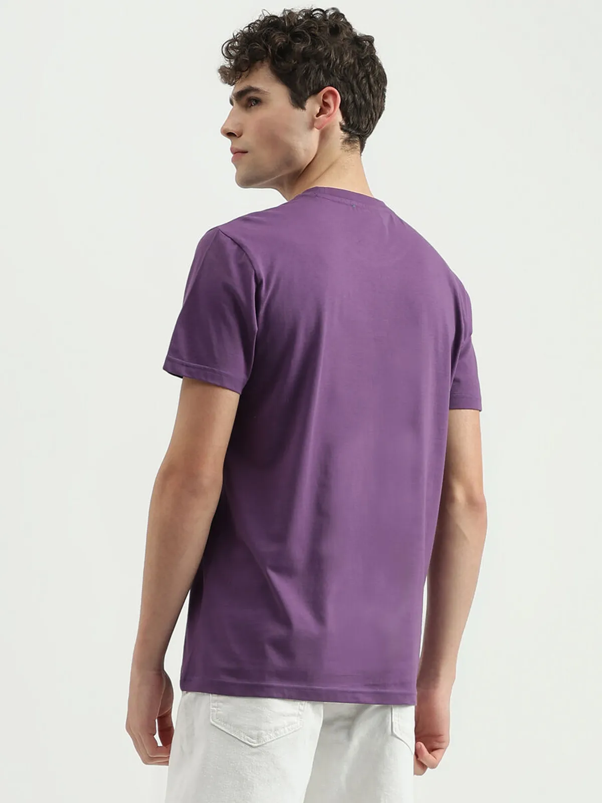UCB purple printed cotton t-shirt