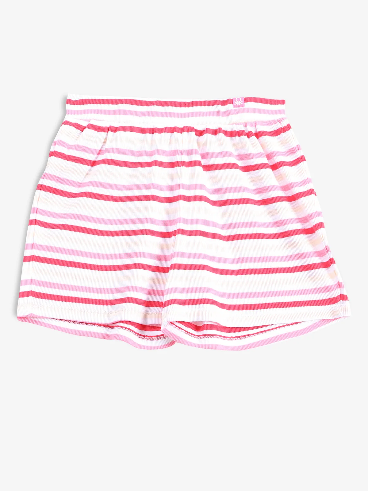 UCB red and pink stripe cotton shorts