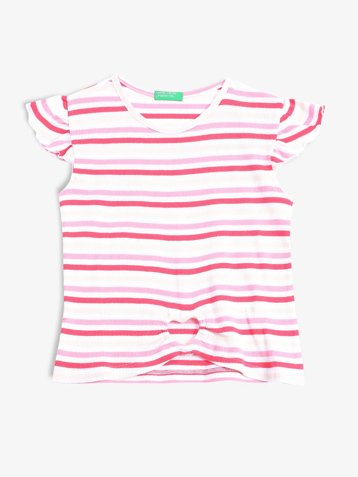 UCB red and pink stripe top