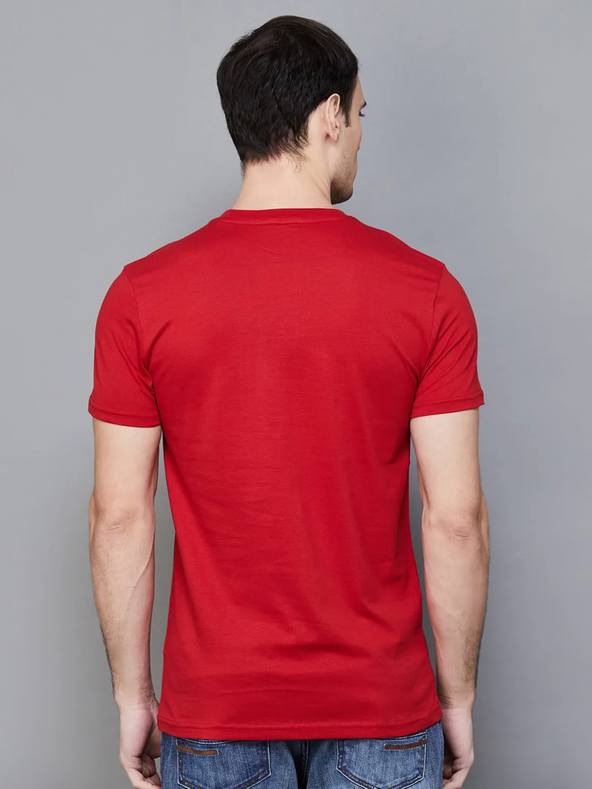 UCB red cotton printed t-shirt