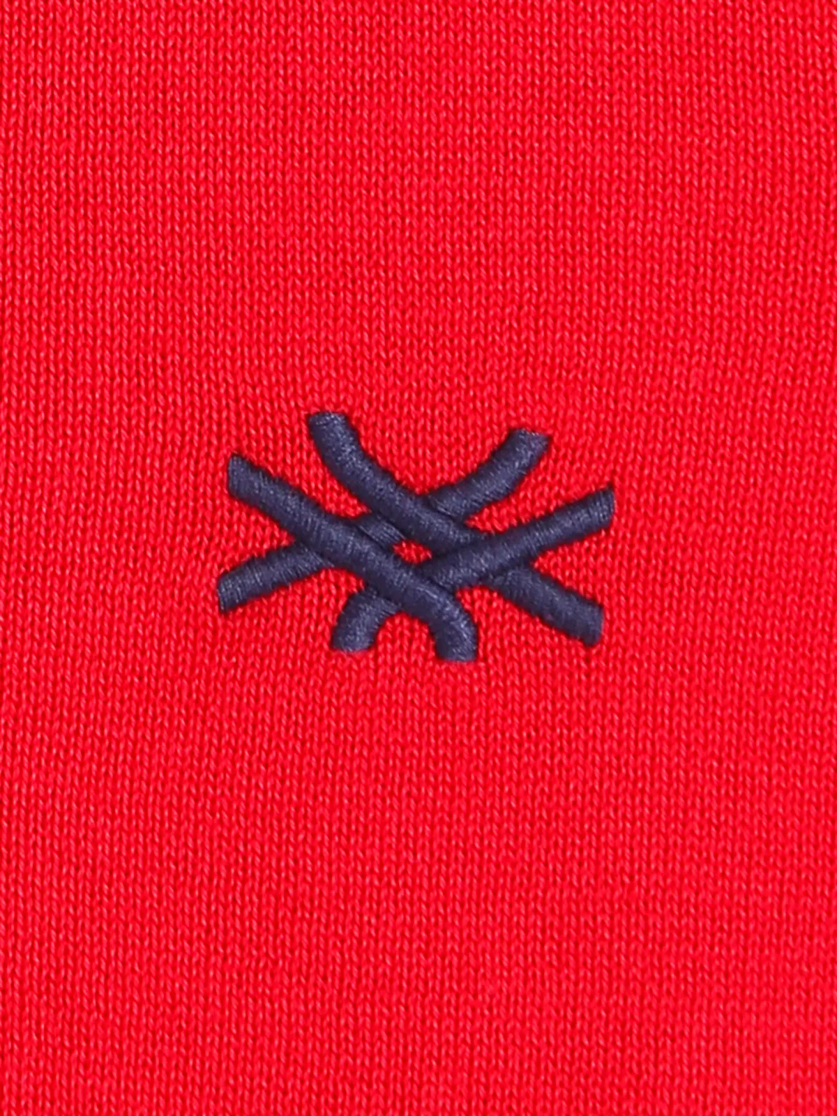 UCB red plain knitted t shirt