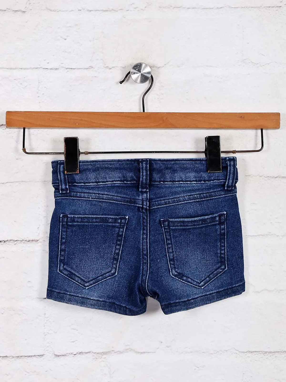 UCB washed navy casual outing denim shorts