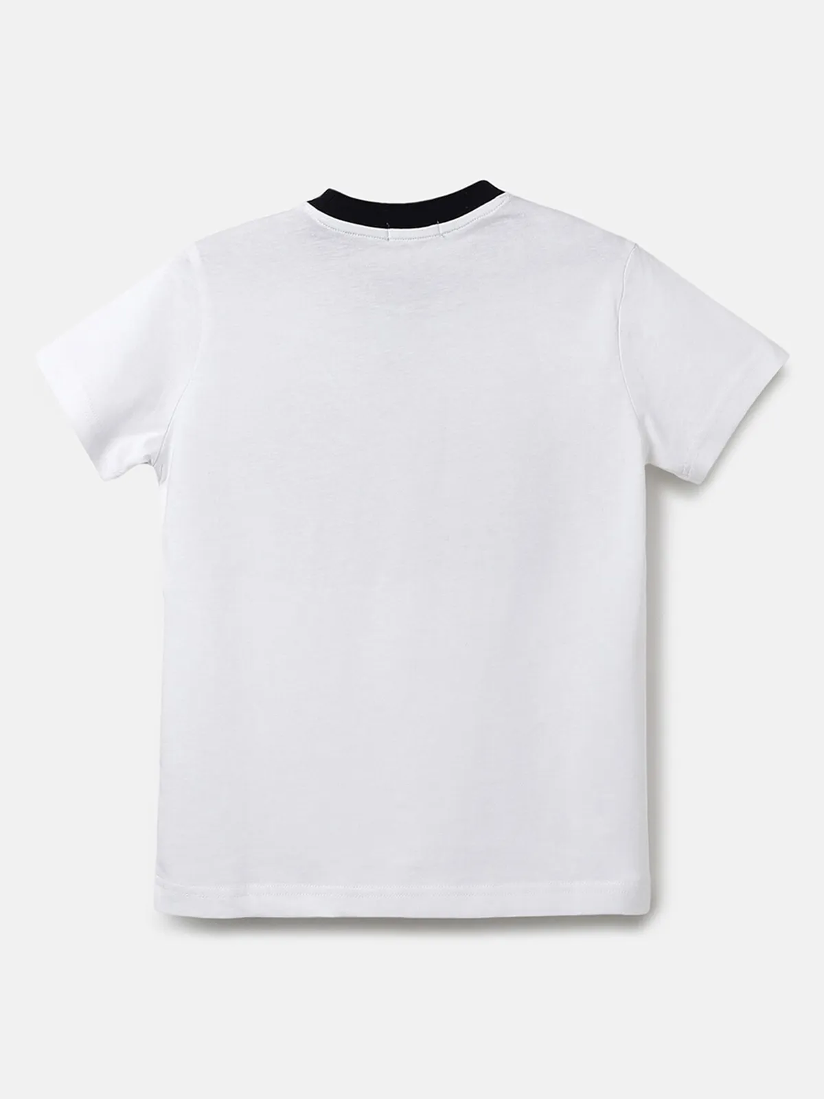 UCB white printed casual t shirt