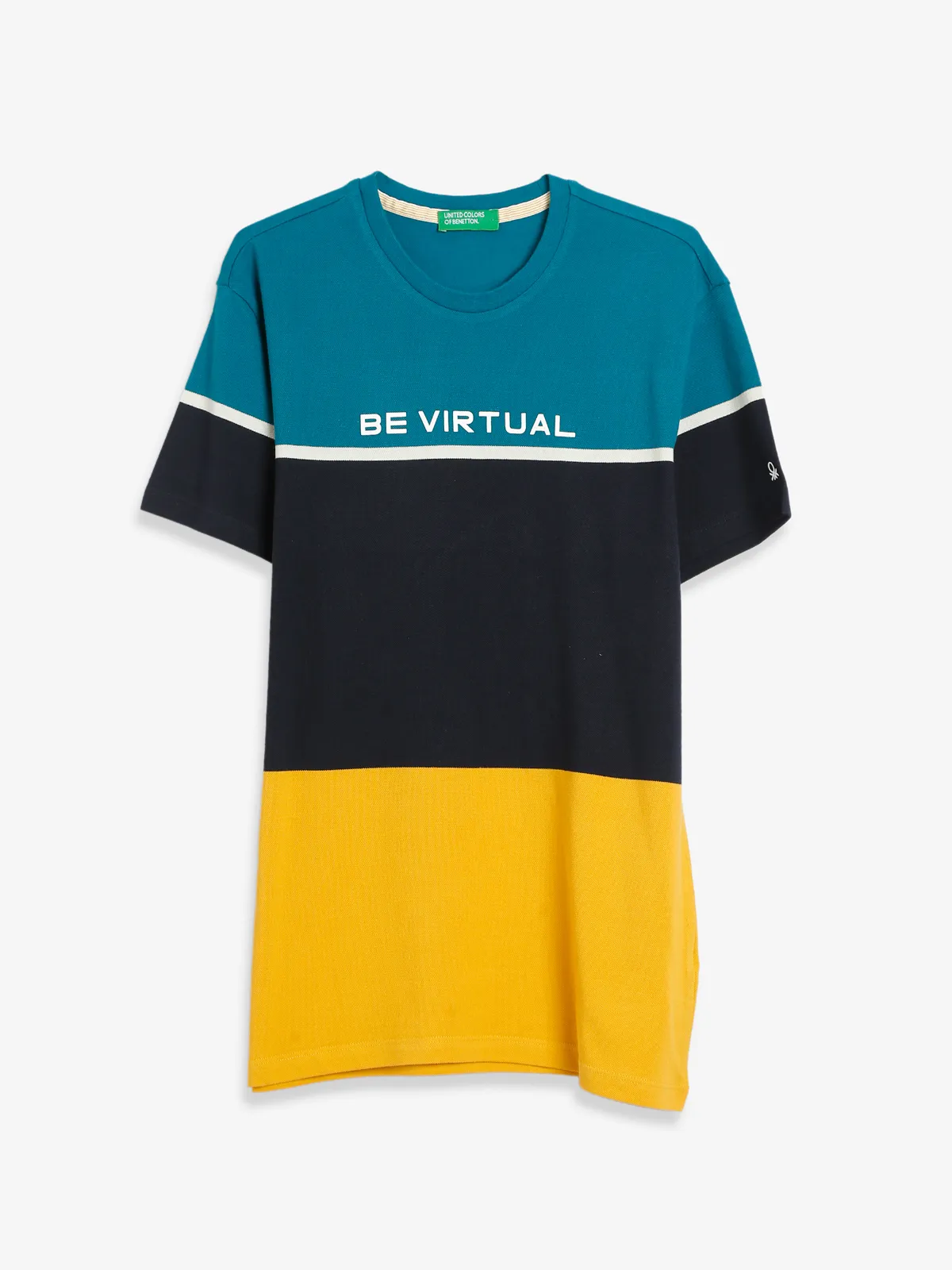 UCB yellow color block t shirt