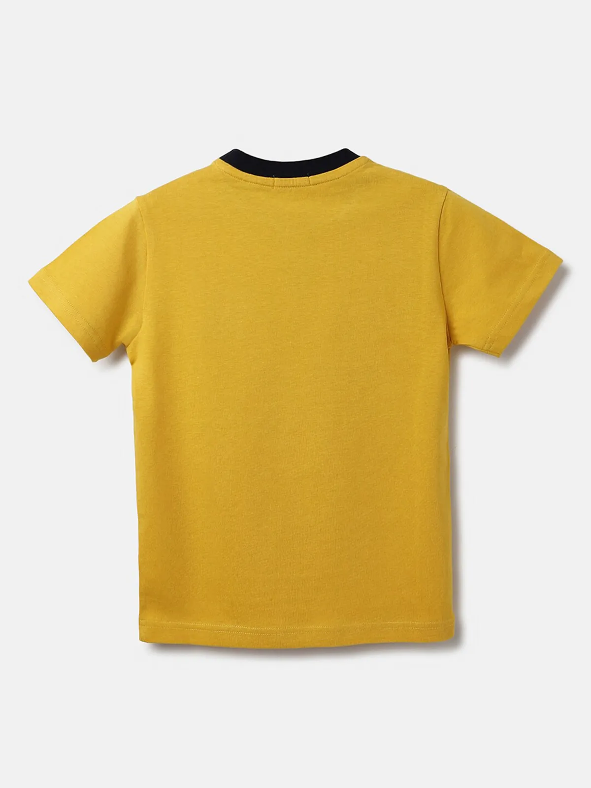 UCB yellow printed cotton t shirt