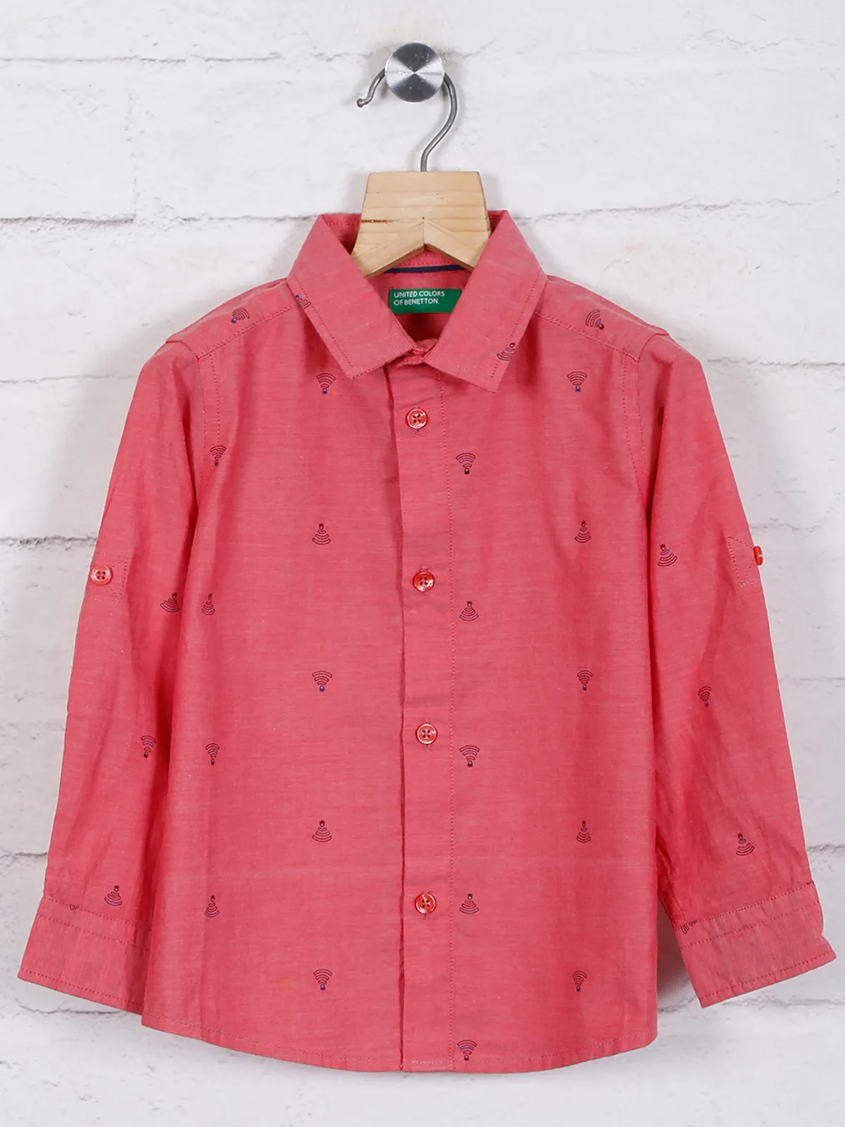 United Colors of Benetton red printed shirt